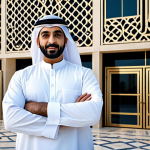 **

"A successful Arab architect, fully clothed in professional attire, standing in front of a modern building design inspired by traditional Islamic patterns, showcasing perfect anatomy, natural proportions, safe for work, appropriate content, family-friendly, well-lit studio photography."

**