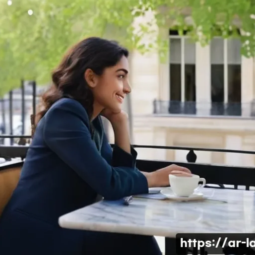 DELF와 Goethe Zertifikat의 비교 - **Prompt 1 (The French Allure: Culture and Career):**
"A sophisticated young Arab woman, in her ...