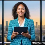 Home 22 프랑스어 이직 성공 사례 - **Prompt 1: The Transformative Power of French for Career Growth**
"A confident young profession...